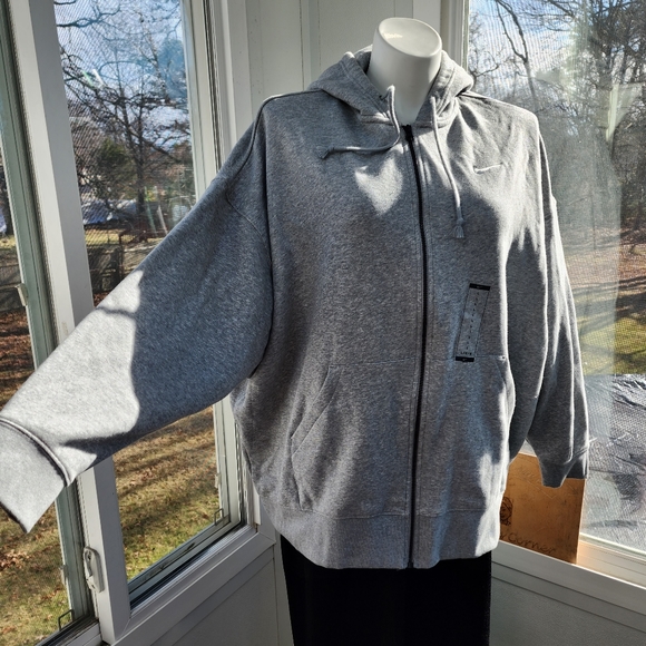 Nike Sportswear Phoenix FleeceOversized Full-Zip Drop Shoulder Longer Hoodie - Picture 6 of 15